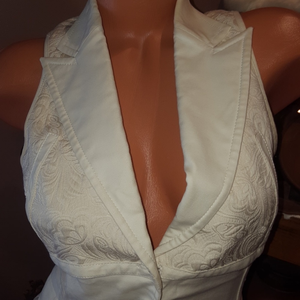 Bebe Design Lab lace detail vest S - Picture 2 of 8